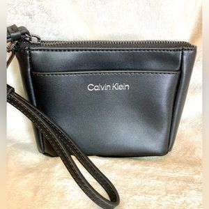 SOLD Calvin Klein Small Black Wrislet Clutch NWOT